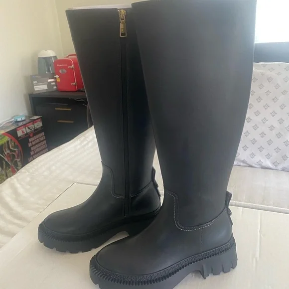 Coach C Logo Lug Sole Knee-High Boots – Size 6B / EU 36.5 – NWT - Picture 6 of 13
